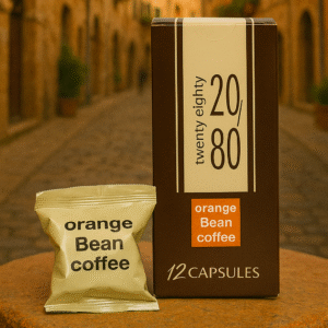 ORANGE BEAN COFFEE 20/80 12 CAPSULES 50oz (NESPRESSO® COMPATIBLE)