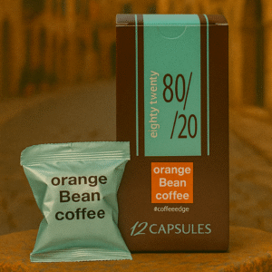 ORANGE BEAN COFFEE 80/20 12 CAPSULES 50oz (NESPRESSO® COMPATIBLE)